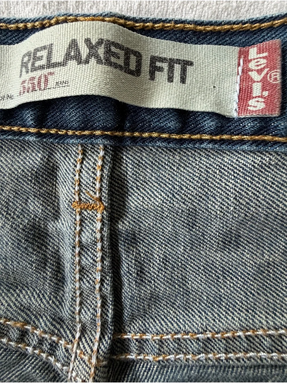 Levi's 550 Men's Straight Leg Blue Denim Jeans SZ 36X32